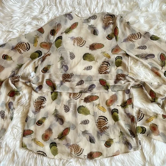 Show Me Your Mumu Kimono ~ in Feather 🪶 Print - Picture 12 of 14